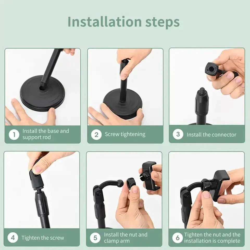 Premium Telescopic Mobile Tripod Stand – Adjustable Phone Holder | Portable Selfie Tripod with Universal Bracket