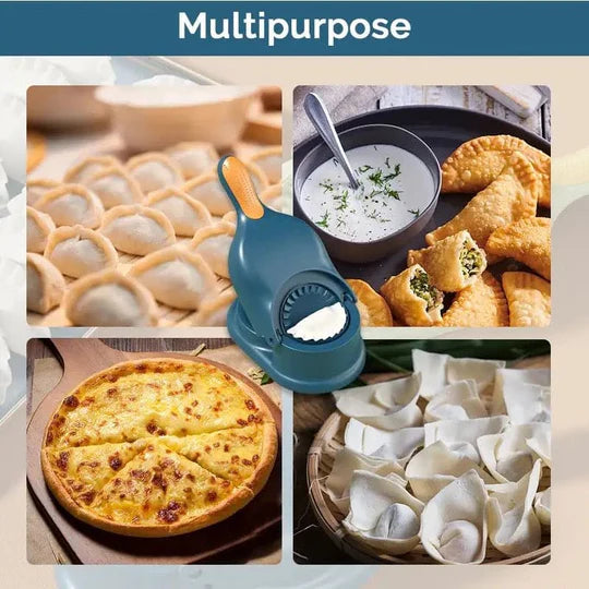 2-in-1 Manual Dumpling Maker & Dough Press – Portable Dumpling, Tortilla, and Dough Skin Molder | Premium Quality