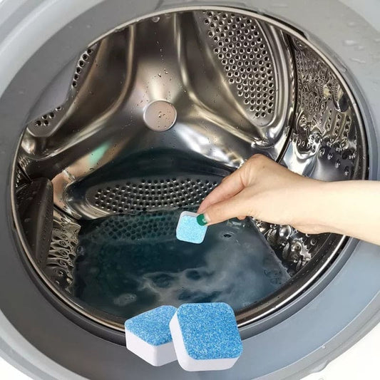 12 Pcs Washing Machine Cleaner Effervescent Tablets – Deep Cleaning Descaler & Deodorizer