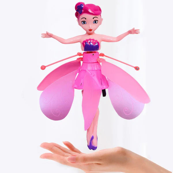 Flying Fairy Doll – Magical Princess Sky Dancer with Sensor & Hand Control, Light-Up Flying Doll for Kids