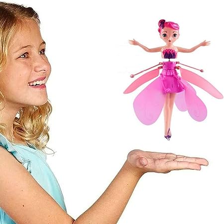 Flying Fairy Doll – Magical Princess Sky Dancer with Sensor & Hand Control, Light-Up Flying Doll for Kids