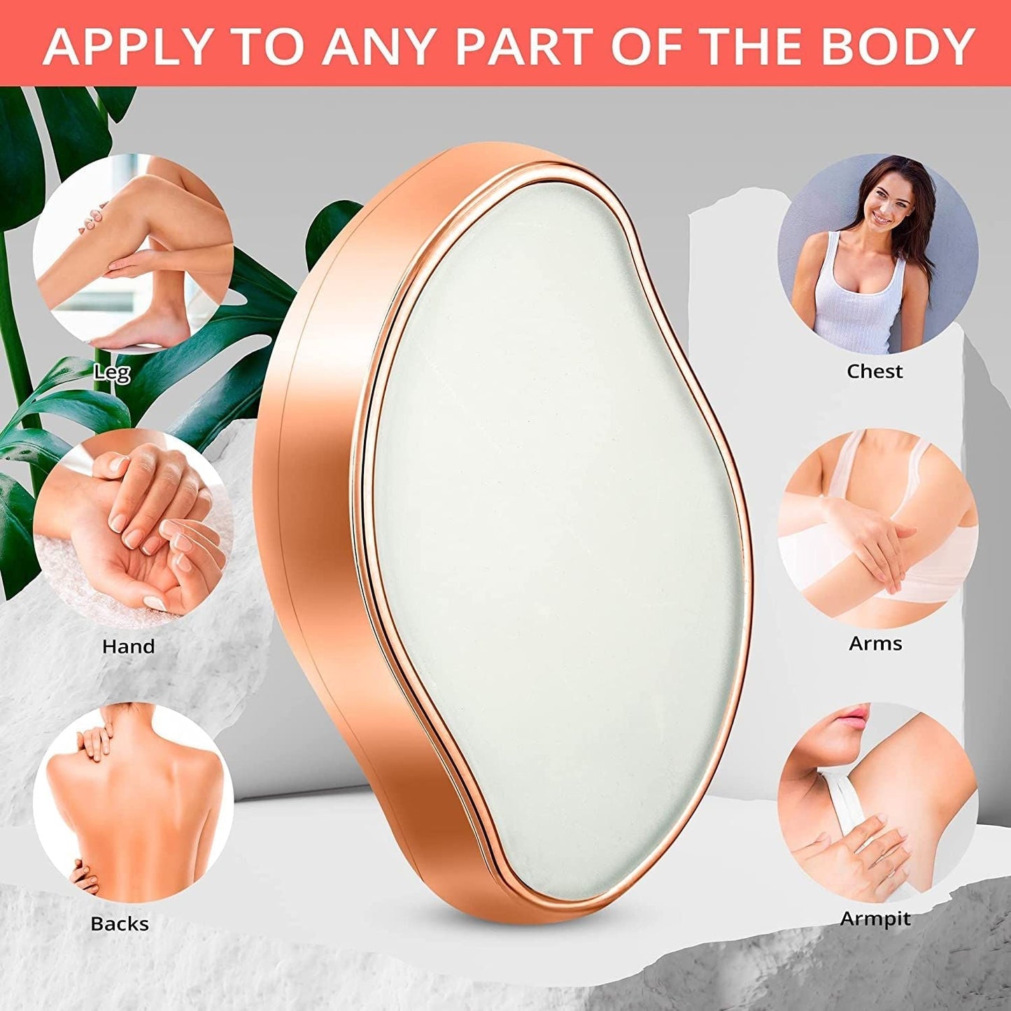 Hair Remover Stone – Painless Epilator for Smooth Skin - Large Size