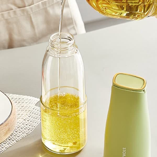 Imported 450ML Leakproof Oil Bottle – Precision Pour Glass Dispenser