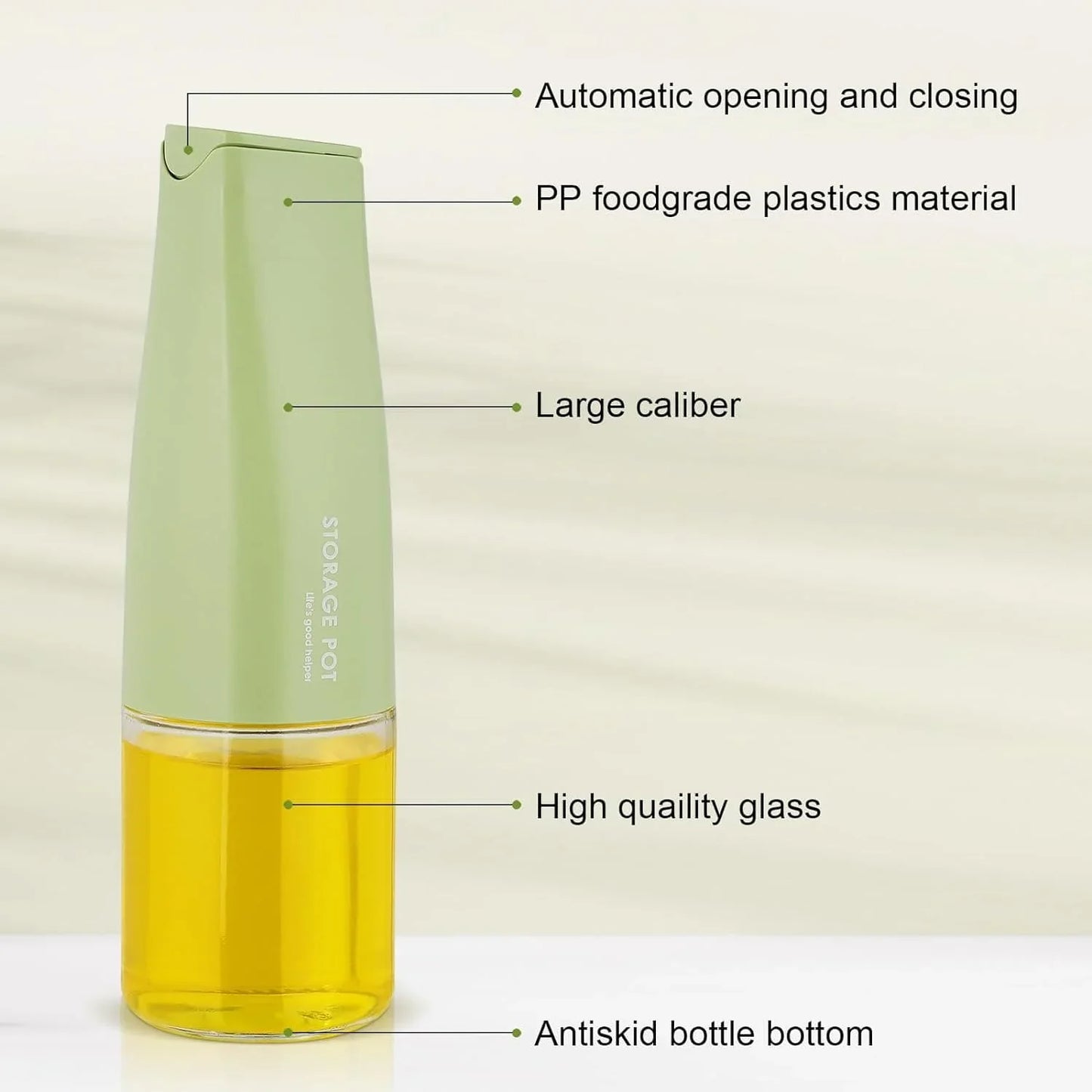 Imported 450ML Leakproof Oil Bottle – Precision Pour Glass Dispenser