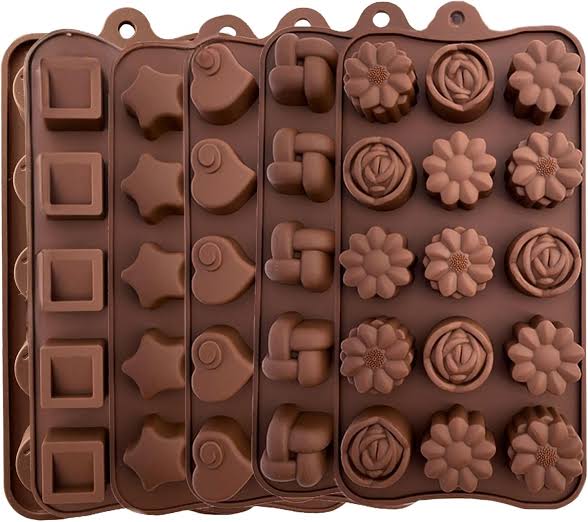 Silicone Chocolate Mold – Flexible & Non-Stick Baking Tray (Random Designs)
