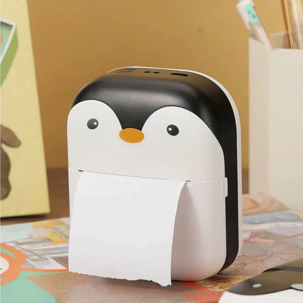 Penguin Portable Rechargeable Thermal Printer – Includes Free Roll of Thermal Paper