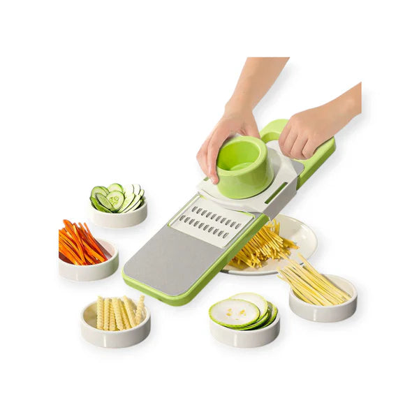 Premium 5 in 1 Stainless Steel Vegetable Cutter & Slicer – Multi-Purpose Kitchen Tool in Pakistan