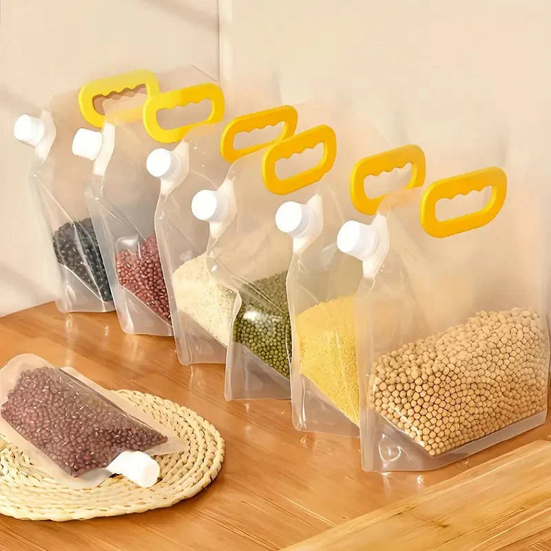 Sealed Storage Bags – Portable Transparent Food & Grain Storage Bags
